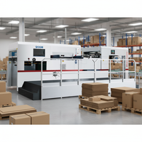 Machine de découpe automatique à grande vitesse avec station de dénudage, machine à plier de 1500 mm pour la fabrication de boîtes en carton ondulé