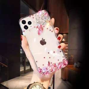 <span class=keywords><strong>Cover</strong></span> per iPhone 11 <span class=keywords><strong>12</strong></span> 13 14 15 16 17 <span class=keywords><strong>Mini</strong></span> Plus Pro Max, Custodia per Cellulare 3D con Diamanti, Glitter, Strass e Cristalli Fatti a Mano - Product Image 3