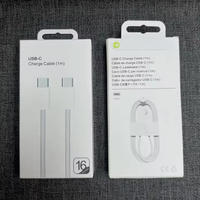 Cable de Carga Rápida Trenzado PD de 60W, USB-C a USB-C para iPhone 18, 17, 16 Pro, Cable de Datos USB-C de Carga Rápida de 60W con Caja