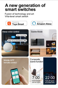 Interruptor Mecánico de <span class=keywords><strong>3</strong></span> Canales, Interruptor de Pared Inteligente Zigbee con Aplicación <span class=keywords><strong>Smart</strong></span> Life y Control por Voz Alexa de Google para Hotel - Product Image 6