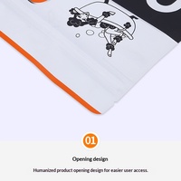 Sac d'emballage alimentaire refermable à huit soudures pour animaux de compagnie (chats, chiens) en aluminium, avec fermeture éclair, composite papier-plastique, logo personnalisé