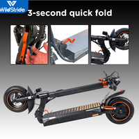 Trottinette électrique pliable WildStride, étanche, longue portée, deux roues, moteur sans balais, batterie au lithium, contrôle par application, grande autonomie