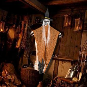 DAMAI Halloween Hanging Ghost Decorations Halloween Skeleton Flying Ghost for Haunted House Halloween Outdoor Indoor Decoration - Product Image 4