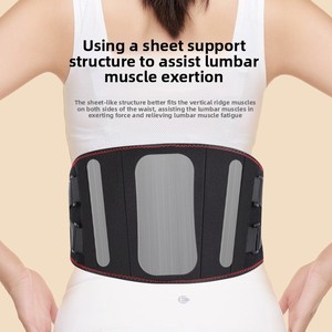 Cinturón de Masaje Vibratorio Inalámbrico Recargable con Calor para Alivio del Dolor, Ajustable, Negro/Gris - Product Image 2