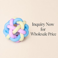 Jouet pour chat et chien en caoutchouc, balle clochette couleur macaron, balle interactive pour animaux de compagnie, jeu à la maison