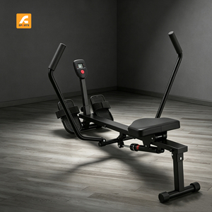 Máquina de Remo Hidráulica para Uso Doméstico con Resistencia de Ventilador, Negra, para Entrenamiento en Interiores, Peso Máximo del Usuario 120 kg - Product Image 3