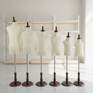 Mannequin enfant ajustable amélioré pour la confection de vêtements, 2-3 ans, torse en mousse avec support pour l'affichage de bijoux et de vêtements - Product Image 1