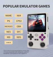 Console de jeu portable rétro V20, 64 Go, écran IPS HD de 3,5 pouces, 5000 mAh, Linux open source pour simulateurs GBA NDS SFC