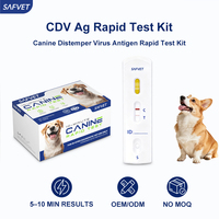 Kit de test rapide CDV Ag pour la détection de la maladie de Carré chez le chien, détection des pertes nasales et oculaires, vente en gros OEM pour vétérinaires, kits de diagnostic rapide CDV Ag