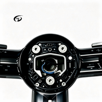 Amélioration de l'intérieur de voiture de luxe Mercedes-Benz G63 W464 GLE Classe S Classe E, volant AMG personnalisé en cuir et fibre de carbone violette