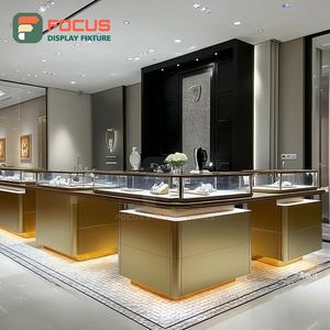 Minimalist Shopping Mall Jewelry Store Furniture Metal Frame Brand Store Display Counter - Product Image 1