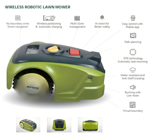 Mô hình mới tự làm công nghiệp không dây pin-powered Robot Máy cắt cỏ với các tính năng tùy biến - Product Image 4