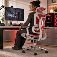 Nouvelle chaise de bureau ergonomique en maille style course 2026 pour PC et streaming professionnel