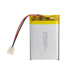 Certifié 603450 3.7 V 1200mAh Lithium Polymère 3.7 Volt Li-po Batterie rechargeable pour Smart Home Wearables GPS Trackers - Product Image 1