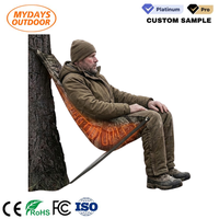 Chaise d'arbre chauffante et siège de hamac de chasse Mydays, légère, réglable en hauteur, pivotante, pour le camping en extérieur, camouflage