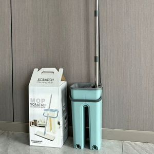 专业家居清洁套装 家用厨房地板清洁工具 自洗式魔术清洁平拖把 免手洗拖把带桶 - Product Image 6