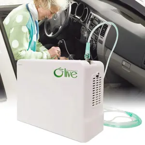 Olive Concentrador De Oxigeno Oxygen-Concentrator 3l 5l Continuous Flow Mini Pulse Portable Oxygene Concentrator untuk Perjalanan