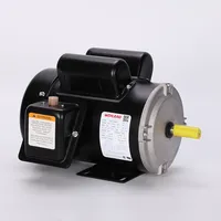 Moteur de compresseur à entraînement par courroie à montage sur bride, norme NEMA, efficace, 115/230V monophasé 60Hz, boîtier en acier laminé IE2