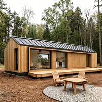 Diseño Ecológico, Soluciones Arquitectónicas para Hoteles, Casa Prefabricada Modular Moderna y Económica de Lujo, Villa tipo Cabaña de 2 a 3 Dormitorios, 20 a 40 pies
