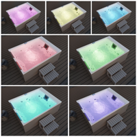VIRPOL OEM Jacuzzi de jardin européen de qualité supérieure avec système Balboa, bain à remous extérieur, vente chaude, usine