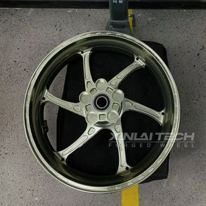 Cerchi Sportivi Forgiati Monoblocco BJXL Performance da <span class=keywords><strong>17</strong></span> Pollici a 5 Razze Rinforzati per Ducati Diavel Triumph Rocket <span class=keywords><strong>3</strong></span> - Product Image 1