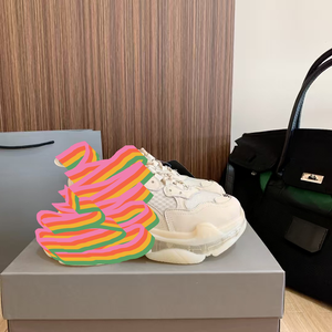 Mocassins de luxe pour hommes Antonim à motif quadrillé Triple S1 de haute qualité, semelle épaisse, empeigne en maille légère - Product Image 4