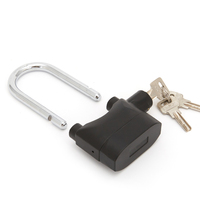 110db sécurité 110db porte alarme cadenas antivol étanche moto sirène sécurité cadenas serrure à clé en acier inoxydable
