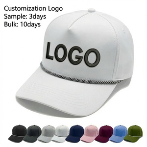 Gorra de Golf Deportiva Unisex de Cinco Paneles Personalizada, Poliéster/Nailon, Impermeable, con Orificios Cortados con Láser - Product Image 1
