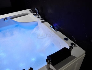 Jacuzzi Acrílico de <span class=keywords><strong>Precio</strong></span> de Fábrica para 2 Personas, Bañera de Hidromasaje Interior con Jets de Hidromasaje y Panel de Control LED - Product Image 6