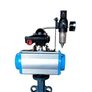 Guangdong Magnesium Special Pneumatic Hard Seal Wafer Butterfly Valve Cast Iron On Off Valve Water Use Slow Closing Type - Product Image 2