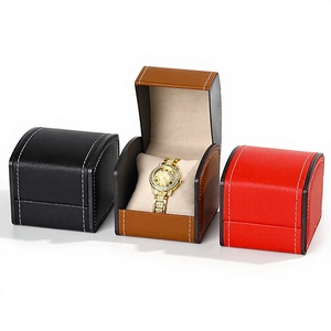 Boîte à montres en cuir PU à rabat arqué haut de gamme pour montres mécaniques pour hommes, marque Hongtong, vente en gros, stockage et emballage - Product Image 2
