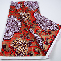 Tela de Cera Holandesa de Gran Calidad, 100% Algodón, Estampado Java, 6 Yardas, para Confección de Diseños Batik Modernos para Bodas