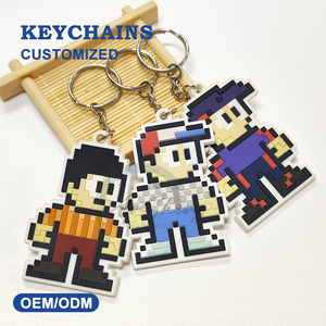 Fabrication sur mesure originale, <span class=keywords><strong>porte</strong></span>-clés certifié professionnel, vente en gros promotionnelle, <span class=keywords><strong>porte</strong></span>-clés en PVC caoutchouc avec personnage de dessin animé - Product Image 4