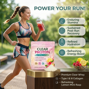 Colágeno + Proteína de Suero de Leche en Polvo, Directo del Fabricante, Sabor Limón y Frambuesa, Suplemento para Cabello, Piel y Uñas, Desarrollo Muscular - Product Image 3