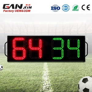 GANXIN 8-In LED fútbol portátil electrónico cambio de jugador tablero de visualización 1 lado árbitro sustitución tableros equipo - Product Image 1
