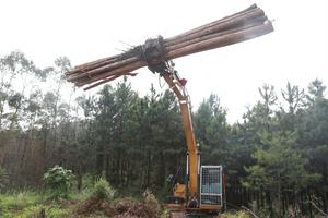 Système hydraulique XUVOL, grappin rotatif pour bûches à commande électronique, attelage de tracteur, grue à bûches, mini pelle, grappin à bois - Product Image 6