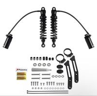 Kit de repose-pieds pour passager de moto compatible avec Harley Road King Low Rider S Sportster XL Touring Dyna