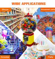 Nouvelle machine distributrice de bonbons et de friandises en plastique à petit prix pour aliments et boissons