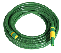 Vente d'usine - Tuyau d'arrosage de jardin flexible en PVC renforcé de fibres, taille et couleur vertes personnalisables, tuyau de lavage de voiture avec pistolet pulvérisateur