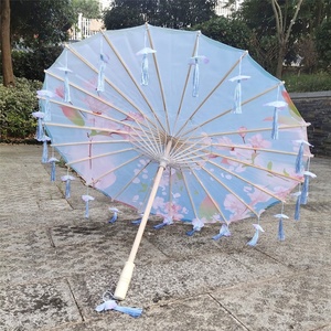 Parapluie vintage fait à la main pour adultes Protection solaire 43 couleurs Design classique pour l'extérieur et l'intérieur pour les fêtes - Product Image 3