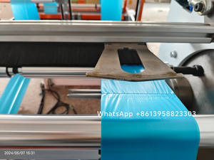 Máquina Automática <span class=keywords><strong>para</strong></span> Fabricar Bolsas de Plástico Tipo <span class=keywords><strong>Camiseta</strong></span> con Dos Carriles, Suministro de Fábrica, Proveedor Oro - Product Image 2