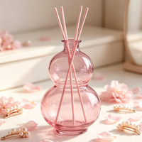 Bouteille diffuseur en verre vide en forme de gourde 150ML 250ML 500ML 1000ML pour diffuseur à bâtonnets, vase diffuseur, décoration d'intérieur, bouteille en verre pour arômes - Vente en gros