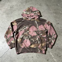 Sweat à capuche camouflage Real Tree personnalisé, imprimé numériquement sur toute la surface, pour la chasse, 100% coton, lourd, pour hommes