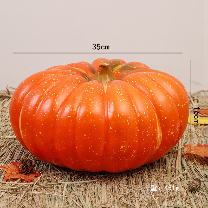 Calabaza enana de color naranja de 35 cm