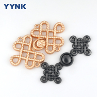 Chinois à la mode noeud boucle attache robuste métal couture bricolage Costumes accessoire Cheongsam boutons pour vêtements boutonnés
