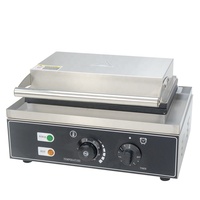 HT-12B peralatan dapur industri pembuat wafel Mini anti-lengket komersial 8 buah untuk hotel dan restoran