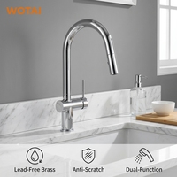 Nouvelle arrivée, robinet de cuisine à bec extractible à poignée unique, mitigeur de lavabo, robinet cascade monté sur le plan de travail, cartouche en céramique, filtre à eau