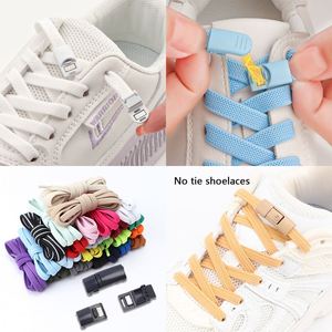 Lacets élastiques pour baskets, lacets plats sans nœuds, lacets de loisirs pour hommes et femmes, lacets pour baskets - Product Image 2