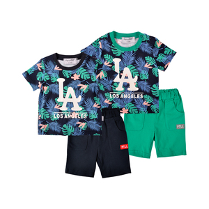 Set di 2 Pezzi in Cotone a Maniche Corte per Neonati e Bambini Piccoli, <span class=keywords><strong>Abbigliamento</strong></span> <span class=keywords><strong>Estivo</strong></span> per Neonati - Product Image 1