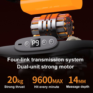 ปืนนวด 6 หัว นวดเนื้อเยื่อลึก 6 โหมด 20 ระดับความแรง เครื่องนวดไฟฟ้าไร้สายสำหรับบรรเทาอาการปวดกล้ามเนื้อทั่วร่างกาย OEM - Product Image 5